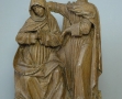 Musée Dobrée-bois polychromés Vierge et St Jean (1)